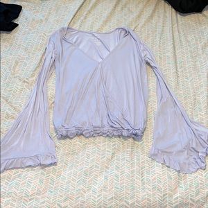 Long sleeve lilac shirt